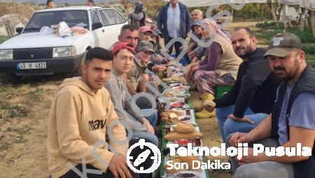 Sarıgöllü Tüccardan Emeğe Vefa Dersi: Bağdaki İşçilere Ziyafet