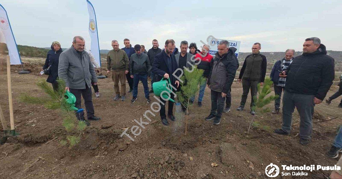 "Kütahya'da Vefa Örneği: Yusuf Sezai Sevil Hatıra Ormanı Kuruldu" başlıklı haber için fotorealistik,