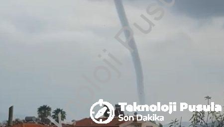 Marmaris’te Görülen Hortum Cep Telefonu Kameralarında!