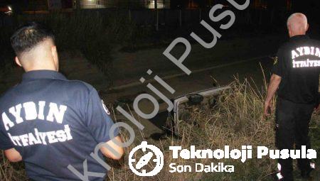 Aydın’da Korkutan Kaza: Araç Kanala Uçtu, Faciadan Dönüldü