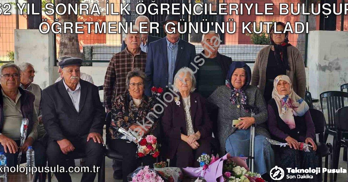 "62 Yıl Sonra İlk Öğrencileriyle Buluşup Öğretmenler Günü'nü Kutladı" başlıklı haber için fotorealis