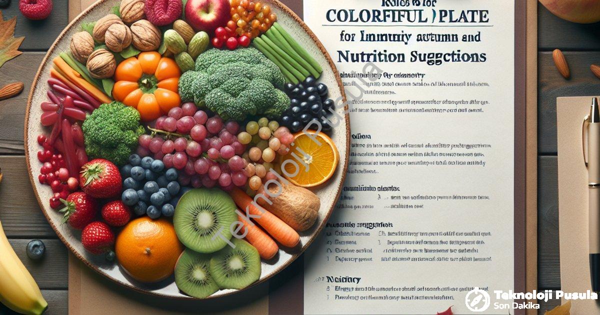 "Sonbaharda Bağışıklık İçin Renkli Tabak Kuralı ve Beslenme Önerileri" başlıklı haber için fotoreali