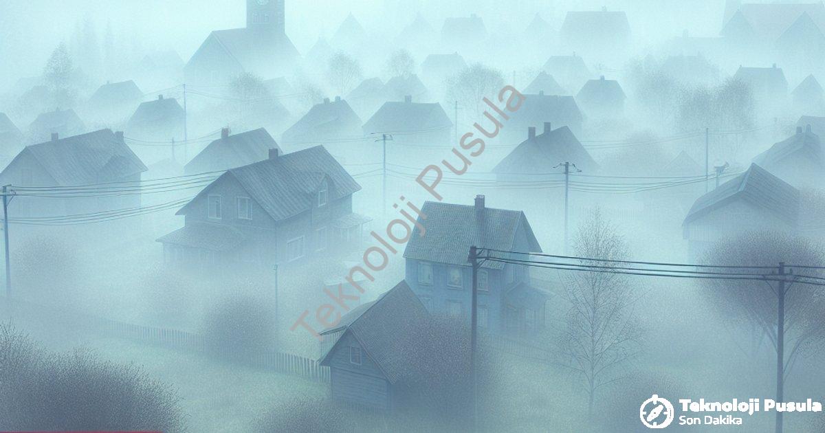 "Tavşanlı'da Yoğun Sis Hayatı Felç Etti: Görüş Mesafesi 50 Metreye İndi" başlıklı haber için fotorea