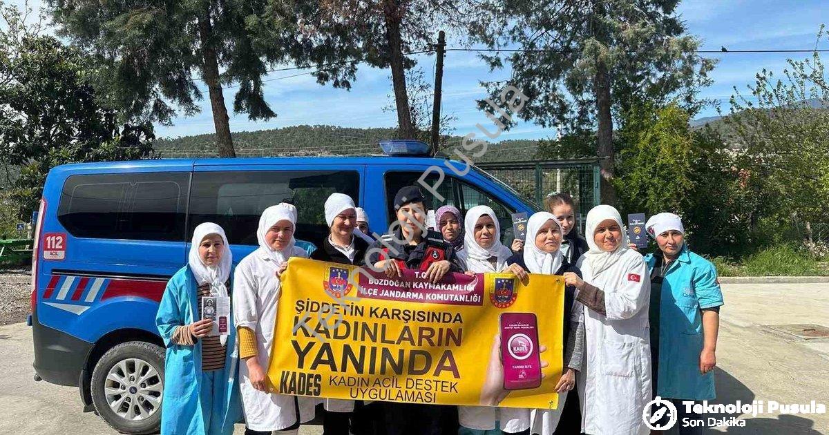 "Bozdoğan'da Kadınlara Dijital Güvenlik Kalkanı: KADES Eğitimi" başlıklı haber için fotorealistik, p
