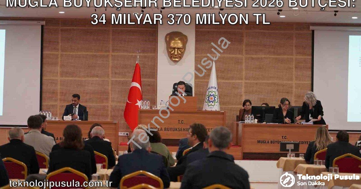 "Muğla Büyükşehir Belediyesi 2026 Bütçesi: 34 Milyar 370 Milyon TL" başlıklı haber için fotorealisti