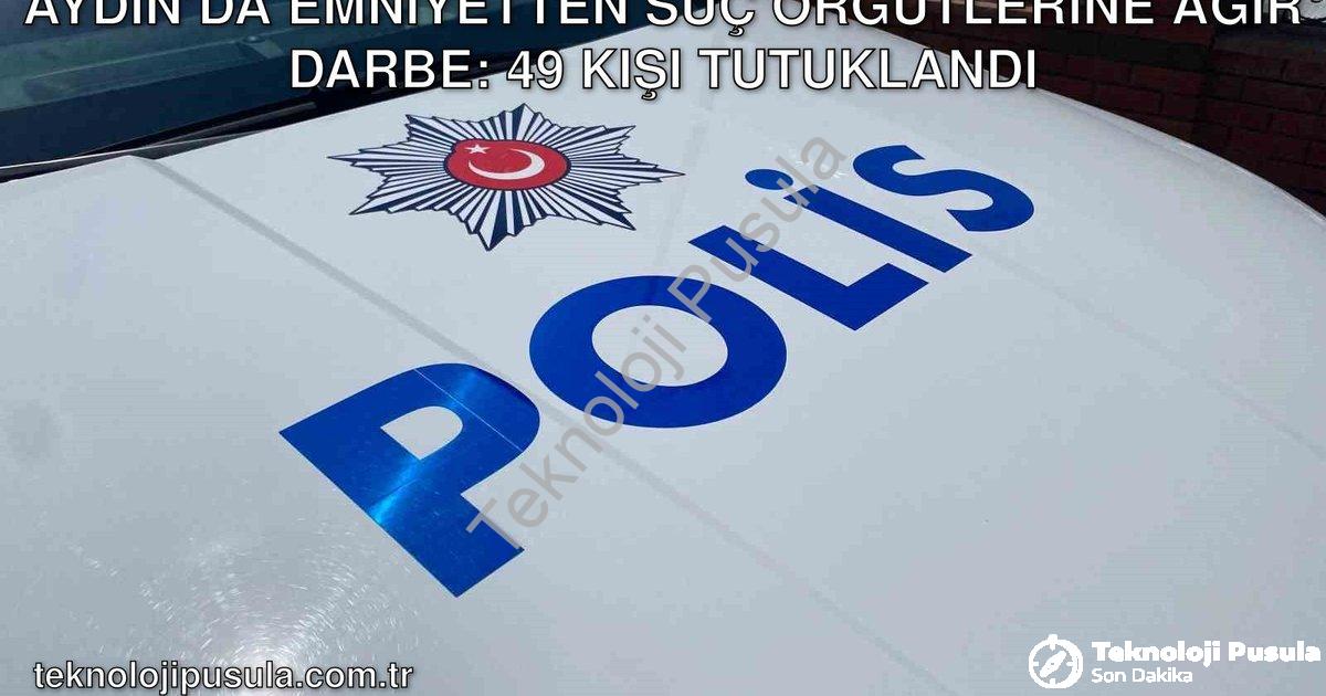"Aydın’da Emniyetten Suç Örgütlerine Ağır Darbe: 49 Kişi Tutuklandı" başlıklı haber için fotorealist