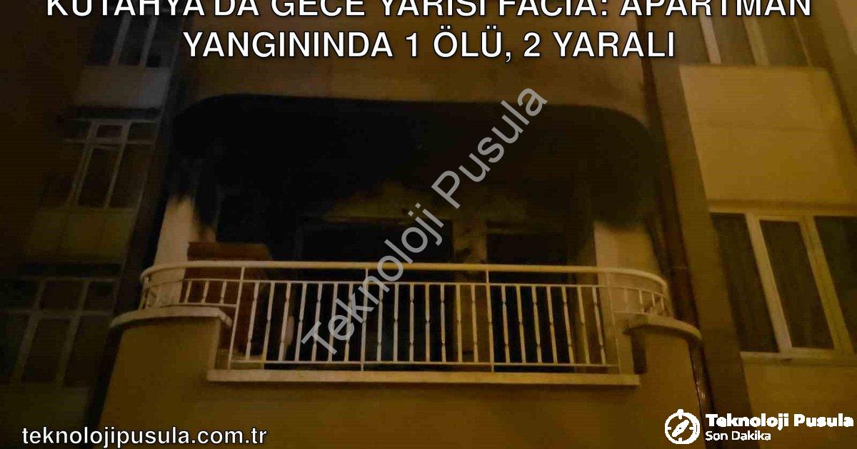 "Kütahya'da Gece Yarısı Facia: Apartman Yangınında 1 Ölü, 2 Yaralı" başlıklı haber için fotorealisti