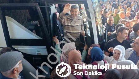 Çine’de Duygusal Veda: 90 Umreci Dualarla Kutsal Topraklara Uğurlandı