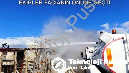 Kütahya Seyitömer’de Ahır Yangını: Ekipler Facianın Önüne Geçti