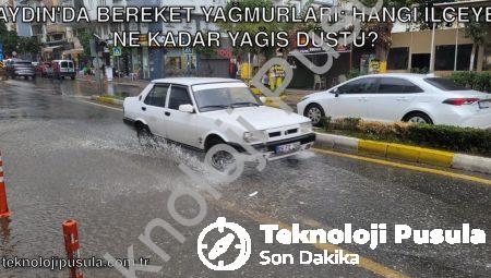 Aydın’da Bereket Yağmurları: Hangi İlçeye Ne Kadar Yağış Düştü?
