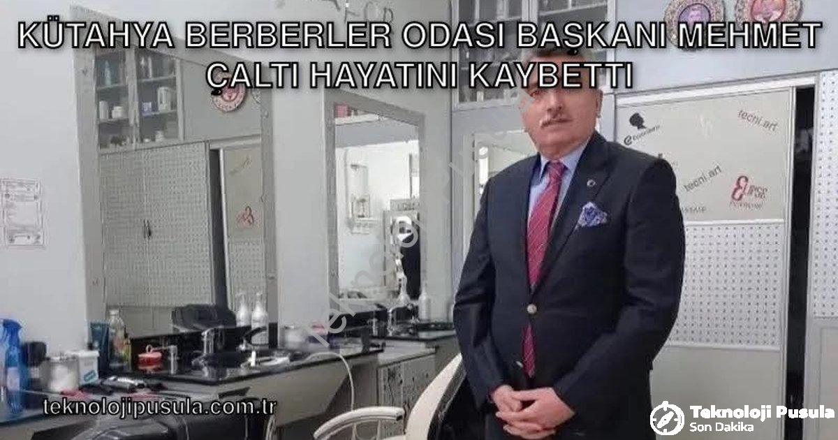 "Kütahya Berberler Odası Başkanı Mehmet Çaltı Hayatını Kaybetti" başlıklı haber için fotorealistik,
