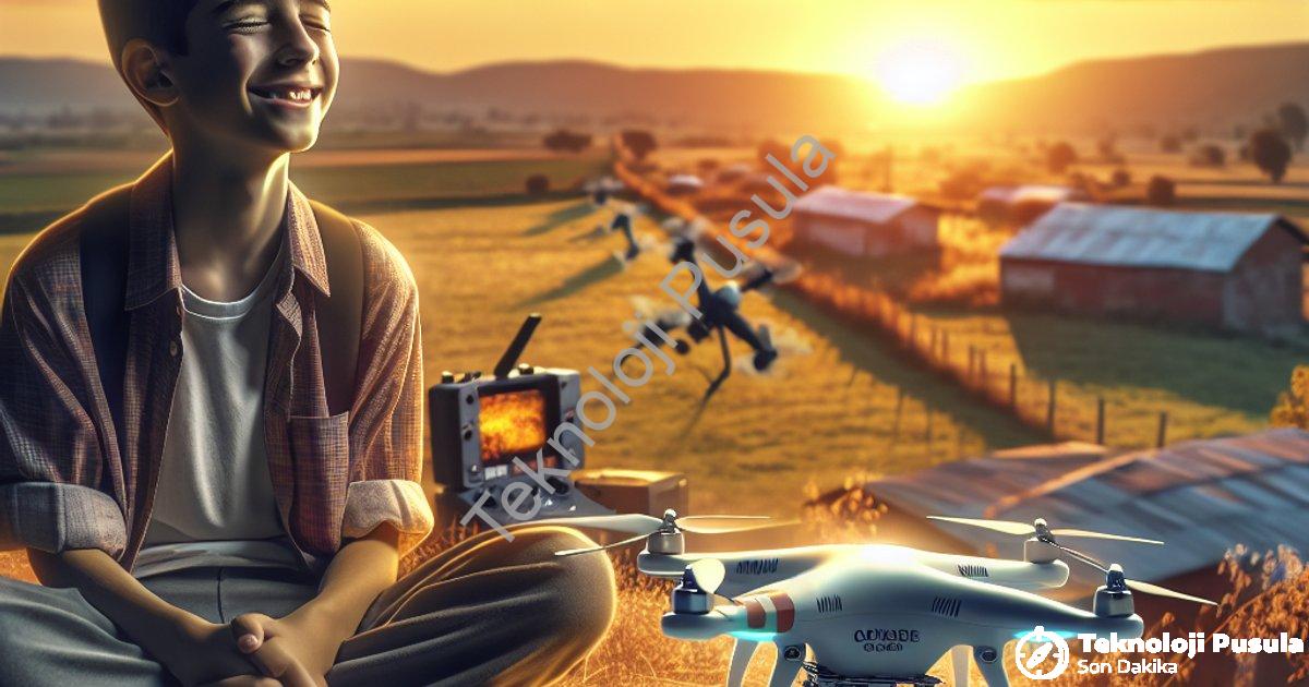 "Uşak Banaz'da Mutlu Son: Kayıp Genç Termal Dronlarla Bulundu" başlıklı haber için fotorealistik, pr