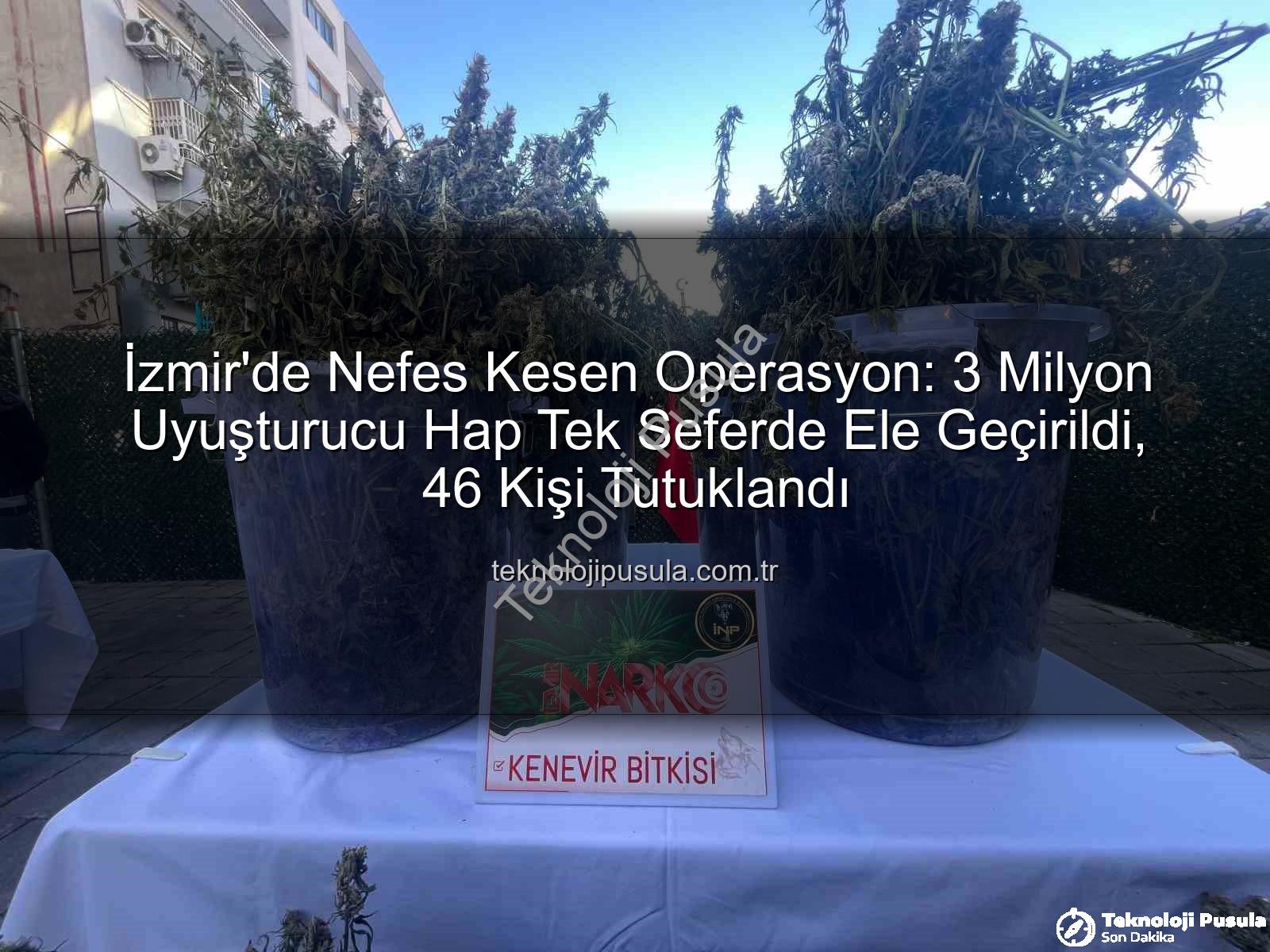 uyuşturucu hap - İzmir'de Nefes Kesen Operasyon: 3 Milyon Uyuşturucu Hap Tek Seferde Ele Geçirildi, 46 Kişi Tutuklandı