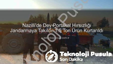 Nazilli’de Dev Portakal Hırsızlığı Jandarmaya Takıldı: 1.5 Ton Ürün Kurtarıldı