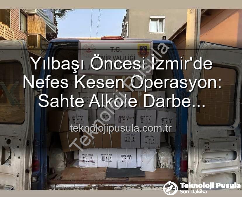 sahte alkol operasyonu - Yılbaşı Öncesi İzmir'de Nefes Kesen Operasyon: Sahte Alkole Darbe Vuruldu!