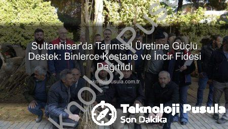 Sultanhisar’da Tarımsal Üretime Güçlü Destek: Binlerce Kestane ve İncir Fidesi Dağıtıldı