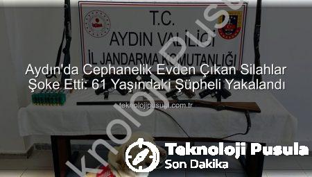Aydın’da Cephanelik Evden Çıkan Silahlar Şoke Etti: 61 Yaşındaki Şüpheli Yakalandı