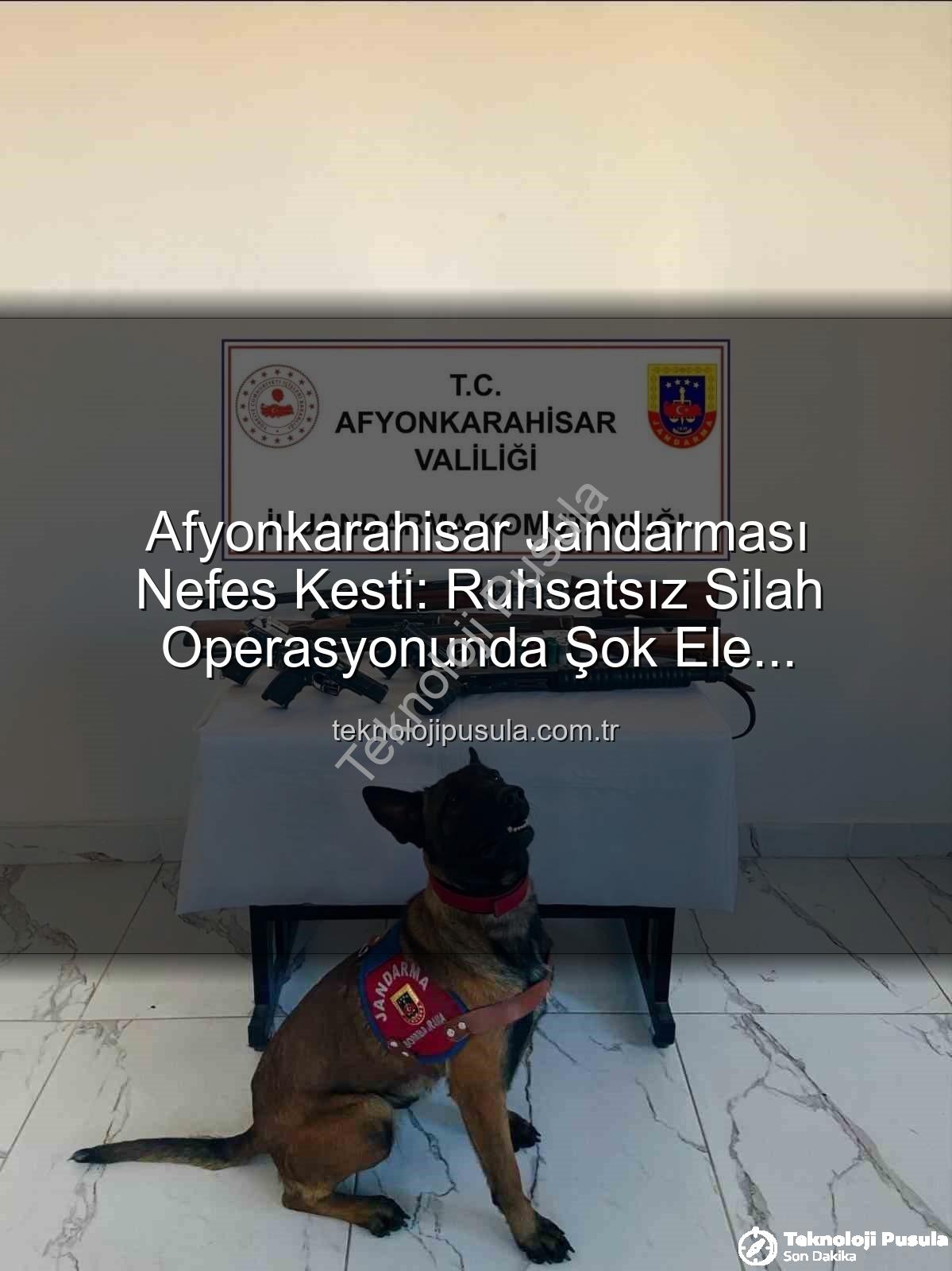 ruhsatsız silah operasyonu - Afyonkarahisar Jandarması Nefes Kesti: Ruhsatsız Silah Operasyonunda Şok Ele Geçirme!