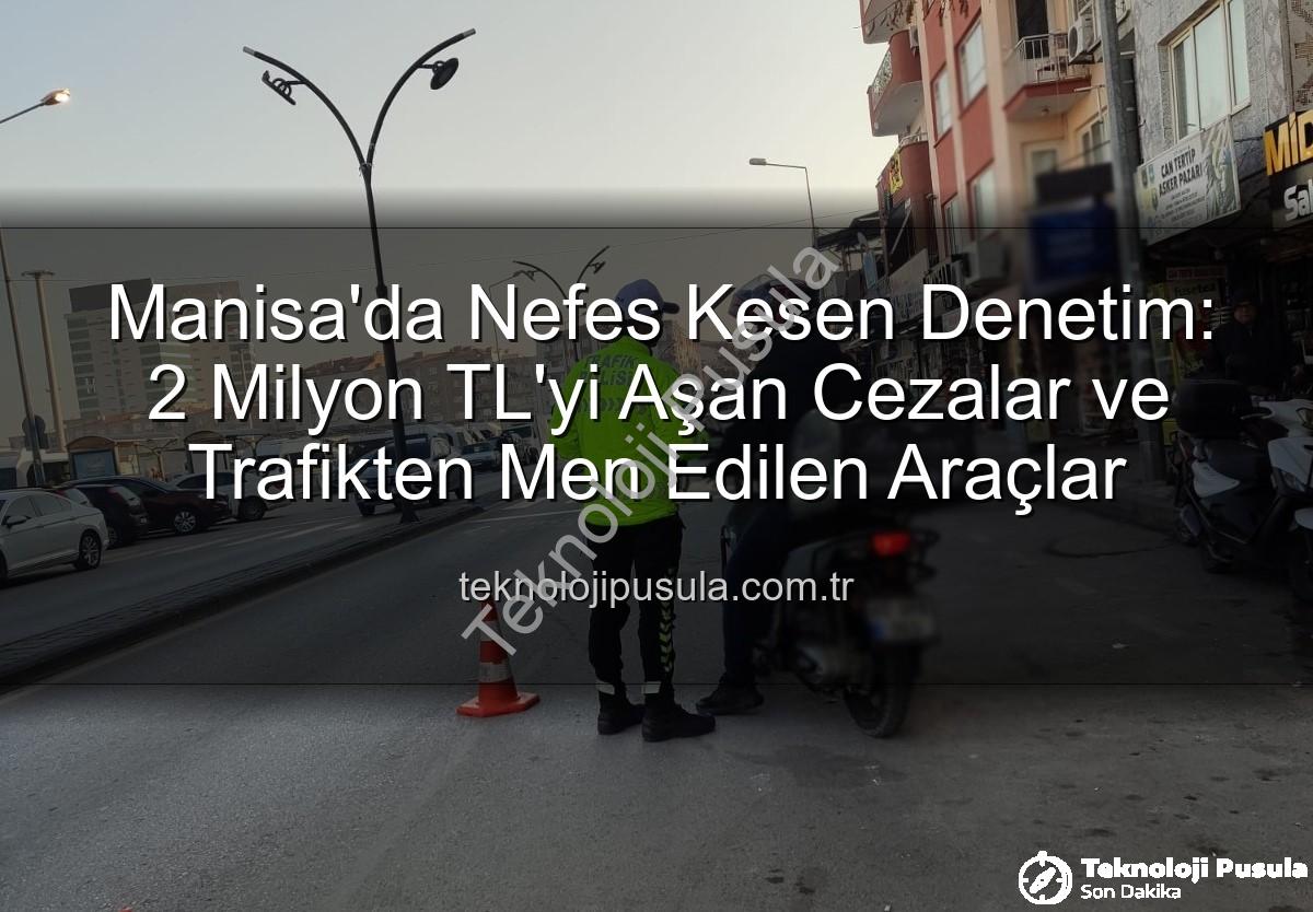 motosiklet denetimi - Manisa'da Nefes Kesen Denetim: 2 Milyon TL'yi Aşan Cezalar ve Trafikten Men Edilen Araçlar